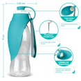 thumbnail image 2 of 580ml New Outdoor Pet Supply Puppy Sport Portable Travel Dog Bowl Pet Dog Water Bottle Water Dispenser BLUE, 2 of 8
