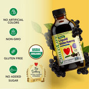 ChildLife Essentials Organic Liquid Elderberry: Immune Support for Kids, Natural Elderberry Flavor, 4 Fl Oz Bottle (Pack of 1)