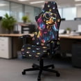 thumbnail image 5 of Whosucclay Dachshund Dog Paw Print Office & Gaming Chair Slipcover Breathable Stretch Computer Desk Chair Cover with Zipper 4-Piece Racing Computer Chairs Slipcover Set, 5 of 8