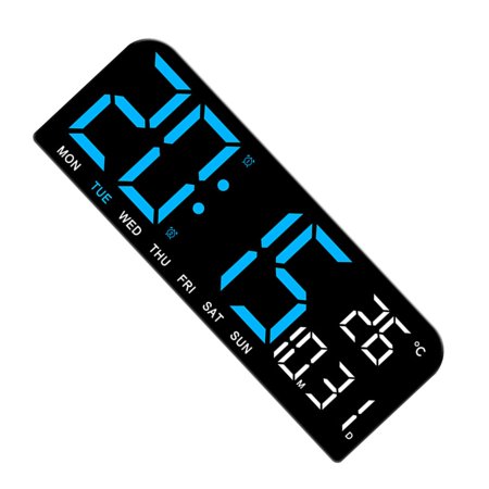 Digital Alarm Clock Large LED Digit Display, Brightness Dimmable, Countdown Hangable and Desktop Display Clock