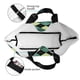 thumbnail image 4 of Balery Green Squares Bolsa Tote Estilo Estético con Cremalleras, Bolsa de Hombro, Bolsa de Compras Grande y Plegable, 4 of 8