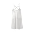 thumbnail image 3 of Ropa Playa Ocean Pacific para Mujer Vestido Cuello Redondo Sin Manga Tirante Cruzado Blanco Talla G, 3 of 4