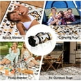 thumbnail image 5 of Picnic Blankets Waterproof Foldable Extra Large,80"x 60" Outdoor Beach Blanket Waterproof Sandproof,3-Layer Lightweight Handy Mat Tote Picnic Camping Rugs for Outside Your Rv(Boho Aztec Style), 5 of 6