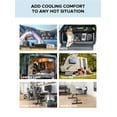thumbnail image 4 of Sunjoy Portable Air Conditioner, Indoor/Outdoor AC Unit 2500 BTU, Car Conditioner, Camping, Without Battery, Gray, 4 of 13