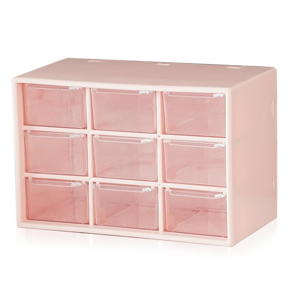Yeacher Plastic Parts Storage Box 9 Drawer Storage Hardware and Craft Cabinet Wall Mount