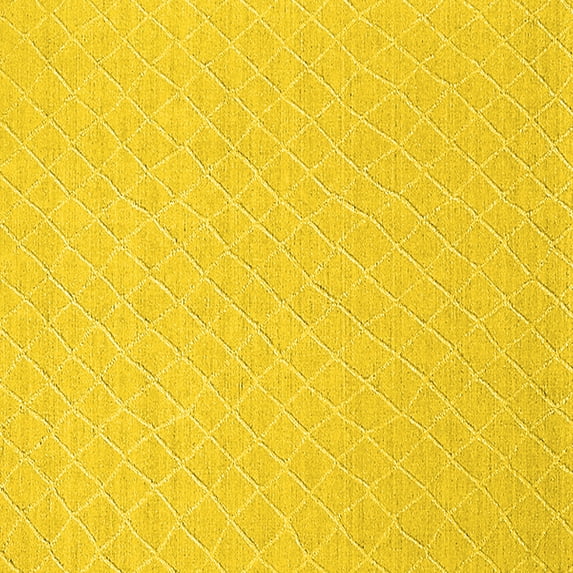 Ahgly Company Indoor Square Oriental Yellow Industrial Area Rugs, 3' Square