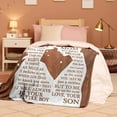 thumbnail image 4 of Yibo Gifts for Mom I Love You Mom Blanket Birthday Christmas Mothers Day Valentines Gift for Mother Birthday Gifts from Son for Mom Unique Happy Birthday Mom Gift Ideas Blanket Wood, 4 of 7