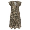 thumbnail image 4 of LASCANA Women's Animal Print Tiered Dress Ruffles, 4 of 5