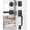 Oil Bronze, variant on Brushed Gold Front Door Lock Set, Keyed Entry Door Handle with Deadbolt for Home Security, Reversible Left/Right-Hand, Adjustable Latch, Fits 1-3/8" to 1-3/4" Door Thickness