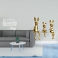thumbnail image 2 of Cesta de almacenamiento colgante,Cesta de almacenamiento para gabinete organizador de pared colgante,Escultura de figura,Estatua sentada Figura Escultura Adorno,Estatuas de conejos en miniatura, 2 of 8