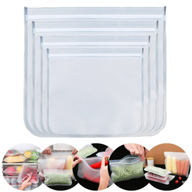 20pcs Thickened Sealed Food Storage Bags Reusable Food Divider Bag