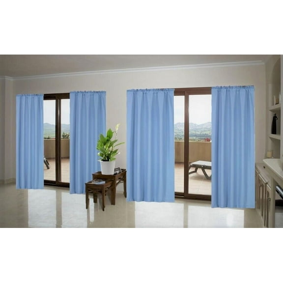 1 Single Panel Solid Foam Lined Blackout Window Curtain Panel Treatment Drape Rod Pocket Size 63" Long R64 slate