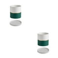 thumbnail image 2 of kurtrusly Ceramic Flower Pots For Small Spaces And Easy To Maintain Herbs Ceramic Flowerpot Ceramic Pot Planter Eco-friendly blackish green 11*11 2Set, 2 of 6