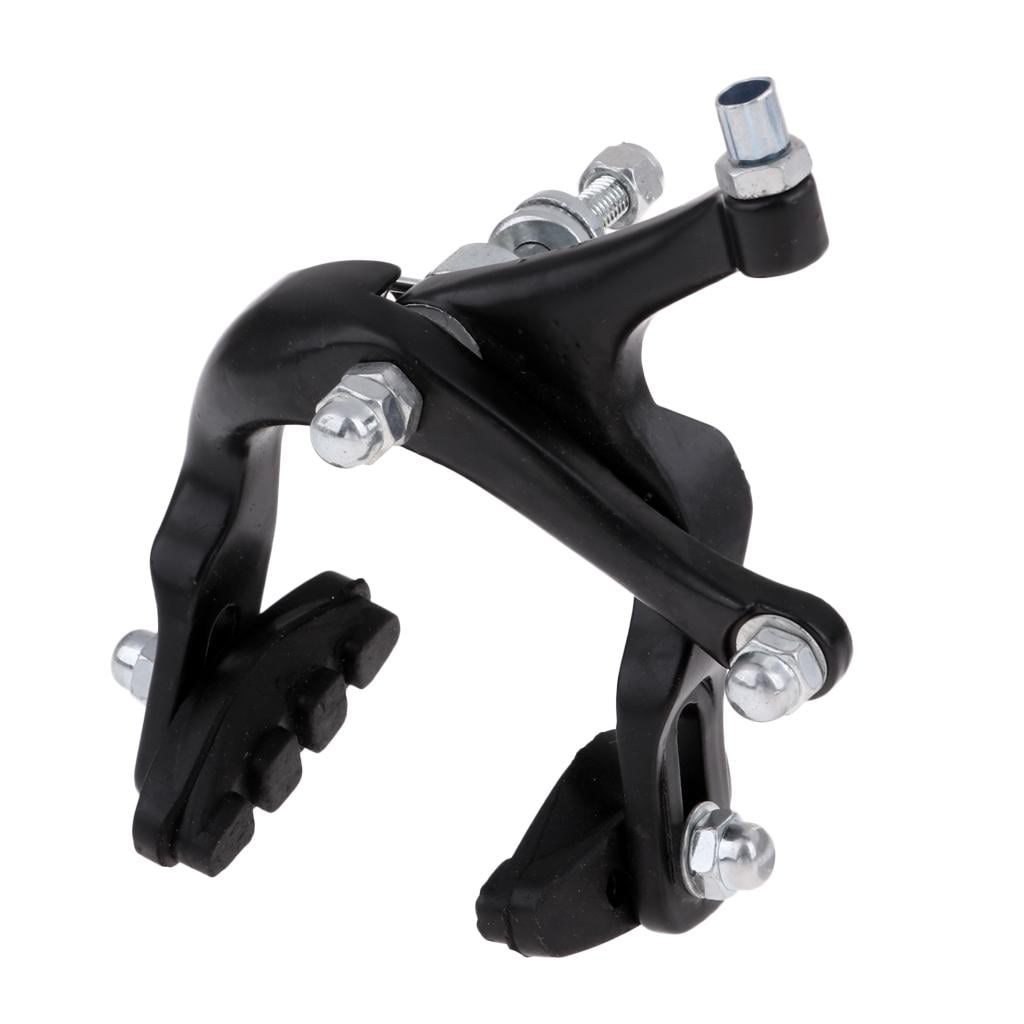 Tenlacum Bicycle Brake C Caliper System Front/Rear Side Pull Brake Long Arms Clamp Quick-Release Bike Lever Cable Housing Black,Rear 