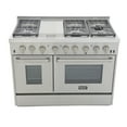 thumbnail image 5 of Kucht Professional Stainless Steel Dual Fuel Natural Gas Range in Silver, 5 of 9