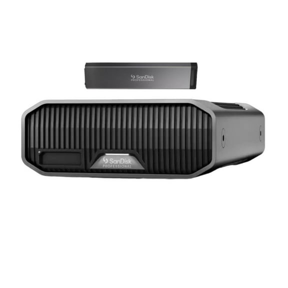 SanDisk Professional G-Drive Hard Drive with USB-C 10GBPS Interface (22TB) Bundle with SanDisk Professional Pro-Blade SSD Mag (2TB) (2 Items)