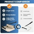 thumbnail image 3 of 12" Guillotine A4 Paper Cutter, Solid Steel Construction, Adjustable Paper Clamps Rotary Paper Trimmer with Toolbox for Convenient Access, Great for Office, Business and Home Offices​, 3 of 8