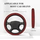 thumbnail image 3 of Fotbe Buffalo Plaid Red Black Funda para Volante Universal de 15 pulgadas, Accesorios para Auto para Hombre y Mujer, Protector de Volante Cómodo para SUV y Sedán, 3 of 6