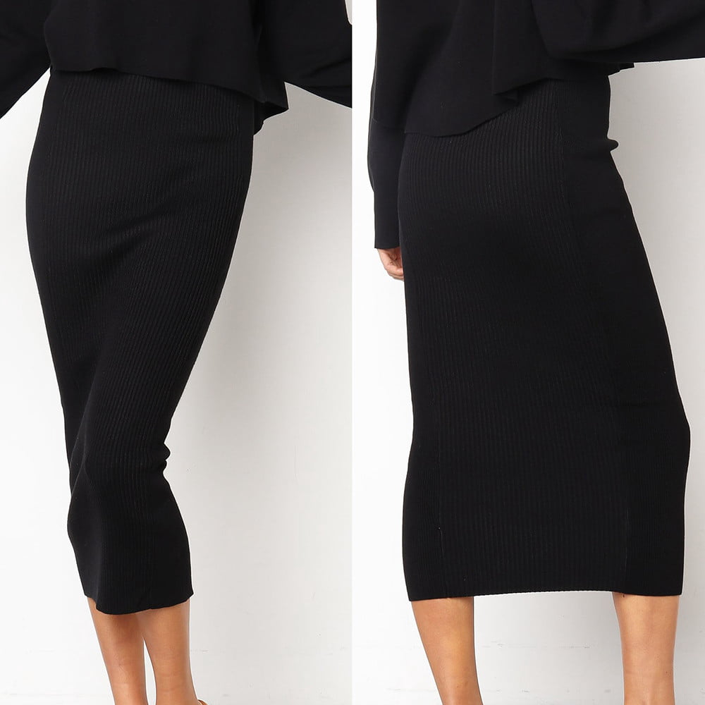 Follure Clothing - Women Sexy Solid High-Waist Bodycon Long Skirt Hip ...