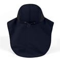 thumbnail image 4 of Alkepwun Sun Hats for Men Wide Brim Solar Fan Sun Cap with Neck Flap Unisex Adjustable Chin Strap Outdoor Hiking Camping Waterproof Fishing Hat, 4 of 5
