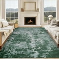 thumbnail image 3 of 9x12 Area Rug Living Room Rugs Washable Neutral Modern Abstract Soft Thin Large Rug Indoor Floor No Slip Rug Carpet for Bedroom Home Office Decor Green, 3 of 7