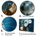 thumbnail image 3 of Designart "Dreaming Dalmatian" Animals Dog Floater Framed Wall Art Living Room, 3 of 5