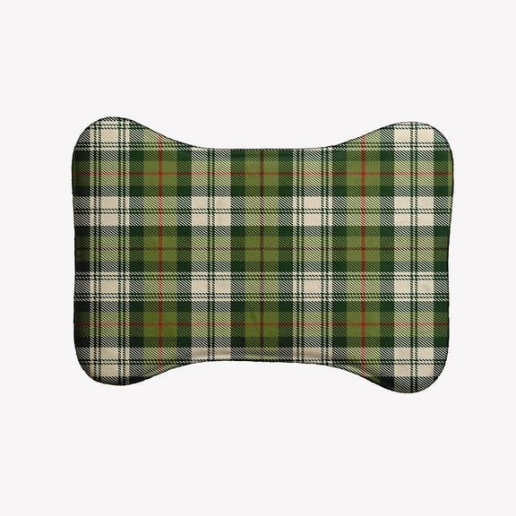 Simply Daisy Plaid Bone Shape Pet Feeding Mat for Dogs