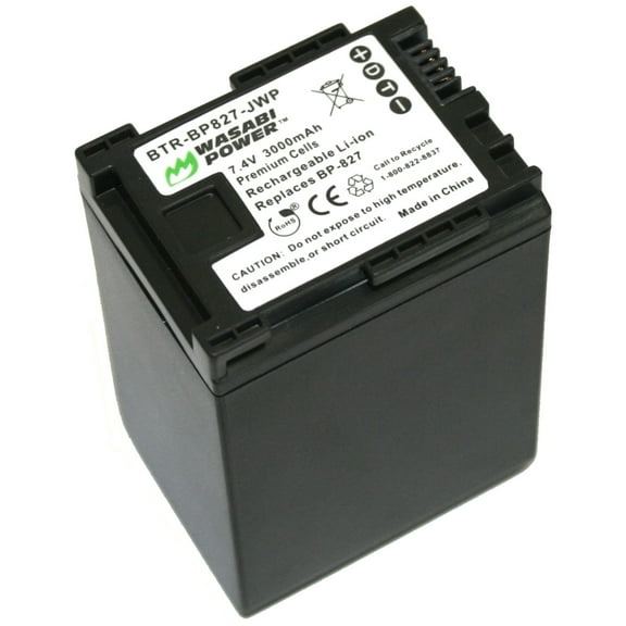 Wasabi Power Battery for Canon BP-827 (3000mAh)