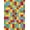Multicolor Rainbow, Pattern 1, variant on ODIKA 8'x10' Washable Area Rug Hopscotch Block Grid Motif Storybook Bedside Retro Checkered Playful Expressive for King Size Bedroom Under Bed, Master Suite, Non-Shedding, Easy Care