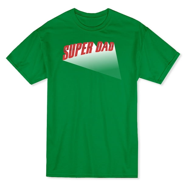 T-shirt Vert Kelly pour Homme à Motif Graphique Super Dad