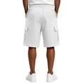 thumbnail image 4 of Cargo Shorts for Men Outdoor Work Athletic Walking Shorts Summer Hiking Fit Casual Shorts with Multi Pockets White 4XL, 4 of 7