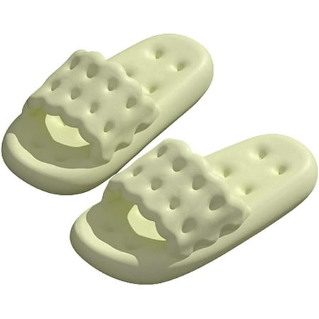 

DabuLiu Women Spa Slippers Summer Thick Sole Soft Non Slip Bathroom Slide Indoor Outdoor House Sandals