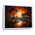 thumbnail image 2 of Designart "Tribal Eternity African III" African Tribal Floater Framed Canvas Wall Art, 2 of 7