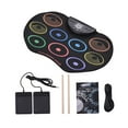 thumbnail image 4 of Tachiuwa Electronic Drum Set Compact Potable Drum Kits for Children Professional Kids, 4 of 9