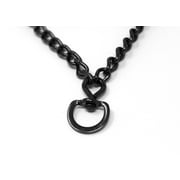 Herm Sprenger Swivel Ring German Black Stainless Steel Collar 50105 010 (57) 1/8 inch (3.2 mm) - Size 23 inches (58 cm)