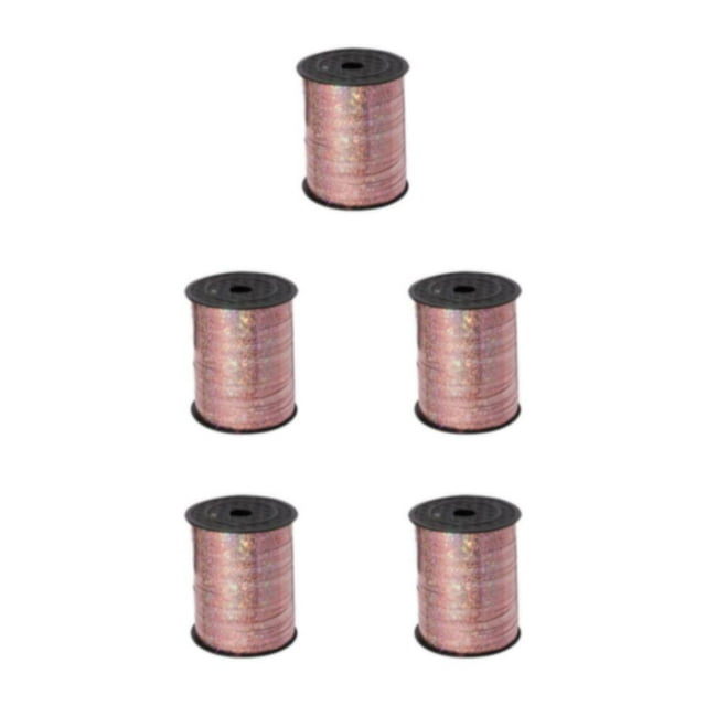 VONKY Plastic Decoration Ribbon And Durable Stunning Crafts And Gifts Environmentally Friendly Sturdy Rose Gold 5Set