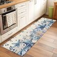 thumbnail image 2 of Runner Rug 2 x 6 Ft, Blue Coastal Starfish Washable Non-Slip Floor Mat for Kitchen Hallway/Entryway, Beach Nautical Shell Eucalyptus Retro Long Kitchen Runner Area Rugs for Living Room, Low-Profile, 2 of 8