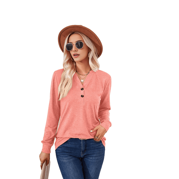 Camisa de Larga Rosa M