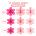 thumbnail image 2 of Pink Paper Fan Flower Set Party Decorations Paper Fans, Floral Pom Poms, and Garlands for Weddings, Birthdays, 2 of 4