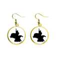 thumbnail image 1 of Bailarina Duet Dance Performance Ear Dangle Golden Drop Earring Jewelry Mujer Unbranded M, 1 of 3
