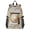 Abstract White Geometric, variant on JIALIOU 14" Laptop Backpack Waterproof Airline Approved Stylish Casual Daypack for Travel Business College Work, Baby Tiger Sits on Leaf