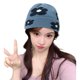 thumbnail image 5 of Gorros bonitos para niñas, gorros para mujer, gorros estampados de lana, gorros de punto cálidos con protección para las orejas, gorros de lana tejidos con flores, 5 of 5
