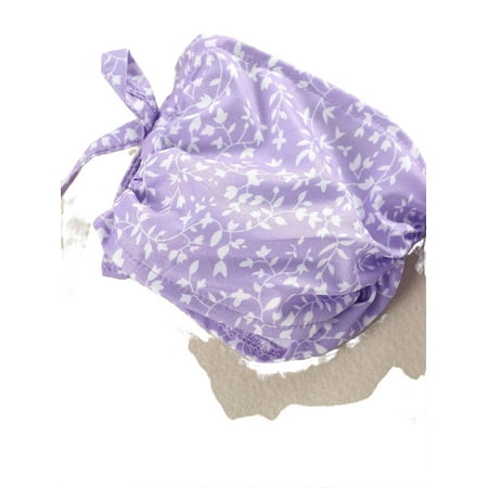 

Boho Ditsy Floral Off the Shoulder Short Sleeve Violet Purple Toddler Girls Two-piece Outfits (Girl s)