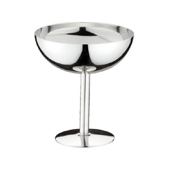 Tizuqe Stainless Steel Goblet Cup Ice Cream Dessert Salad Bowl Fruit Plate Snack Dish KTV Bar Supplies