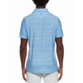 thumbnail image 2 of Ben Sherman mens  Mélange Stripe Colorblock Tech Jersey Polo Shirt, XXL, Green, 2 of 3