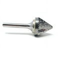 thumbnail image 6 of SJ-9 Double Cut Cone 60 Degree 1" x 15/16" Carbide Burr Bur Tool Die Grinder Bit 1/4" Shank, 6 of 6