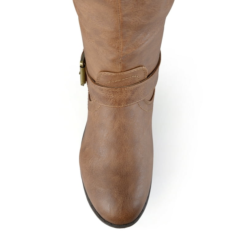 Women s Extra Wide Calf Knee High Studded Riding Boots Walmart