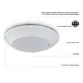 thumbnail image 6 of Design House Prescott Ceiling Disk Light in Satin Nickel, LED Included, 6 of 19