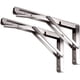 thumbnail image 1 of Soporte plegable de 400 mm, soporte de consola plegable de acero inoxidable, soporte de estante de pared de 2 piezas con tornillos de fijación, 1 of 8