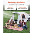 thumbnail image 4 of VEVOR Inflatable SUV Tent with Awning, 8 x 6.7 ft 3-Season SUV Tailgate Tent with Ventilated Doors & Mesh Window, PU2000mm Waterproof Car Rear Hatch Tents for Outdoor Camping - Air Pump Included, 4 of 9